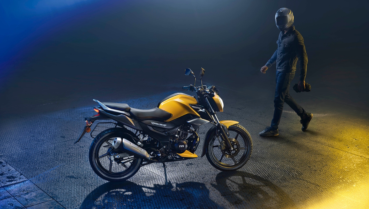 TVS Raider 125: Stylish 124.8cc Bike with LED Lights, USB Port, Top Speed 99 kmph at Rs 1,03,480